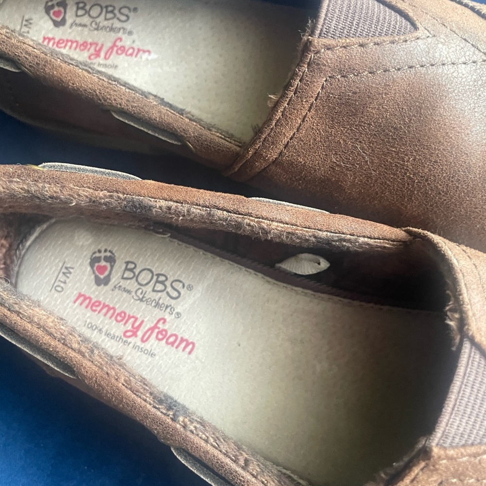 Skechers BOBS Tan Slip-On Loafers - Picture 2 of 6